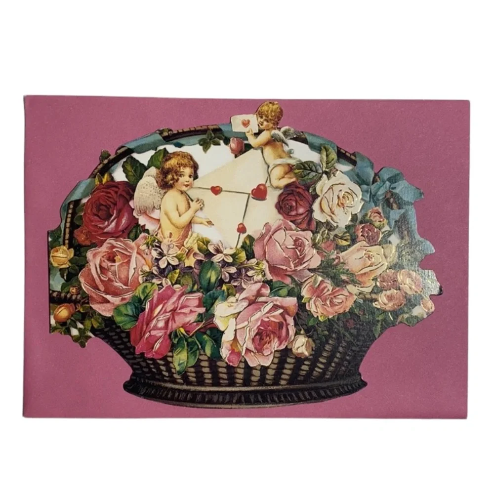 Victorian Valentines Vintage Antique Style Bundle Set Floral Art Collection